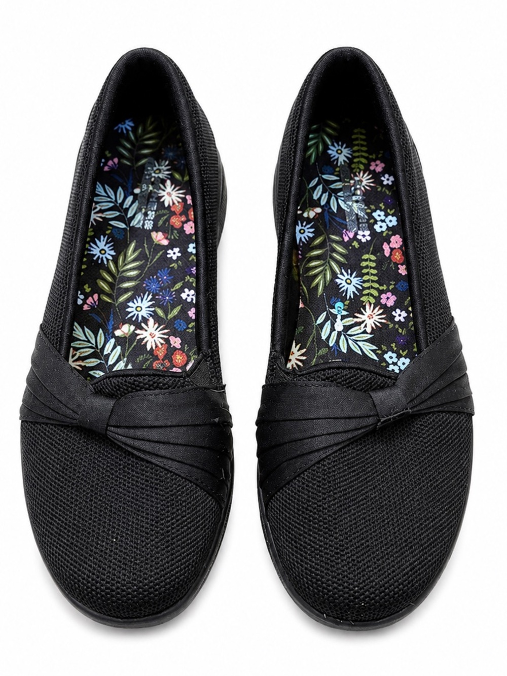 Skechers Sweet Thing Flats Size  6 Black Goga Mat Slip On Ballet Shoes NWOT